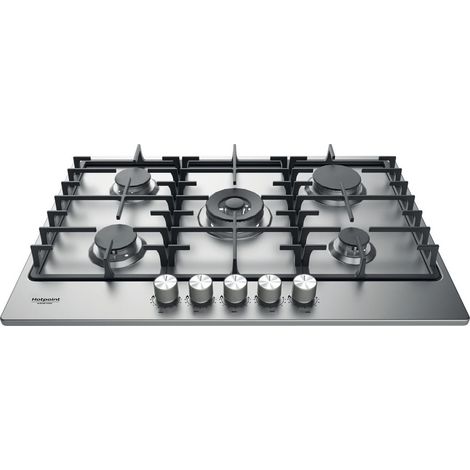 Placa de cocina a gas Hotpoint Ariston PPH 75G DF/IX (1/5)