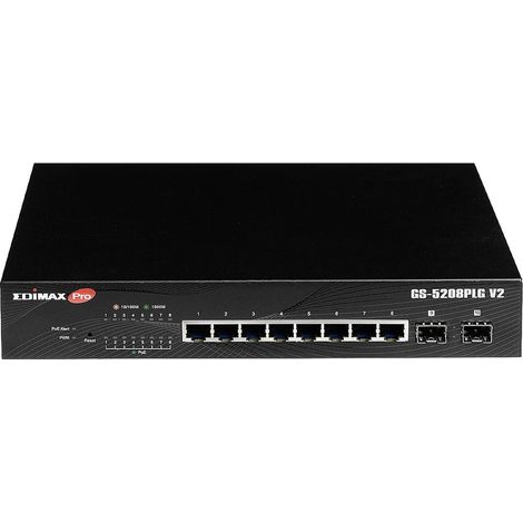 Switch réseau EDIMAX GS-5208PLG V2 8+2 ports S689852 (1/4)