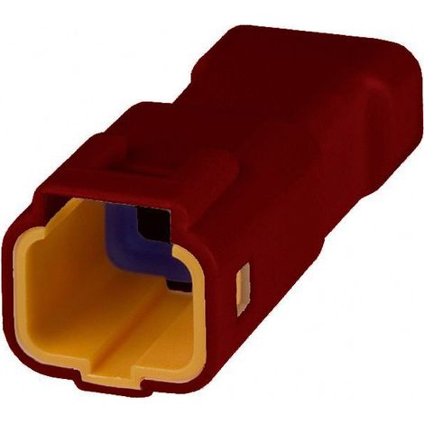 Connettore JWPF femmina  porta maschio 3 vie rosso