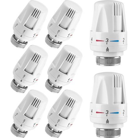 Thermostatic Radiator Thermostat Head: Mitening 8 Pieces Thermostatic Head Radiator Thermostat Radiator Tap Radiator Thermostat Head Connected Thermostatic Head M30 x 1.5
