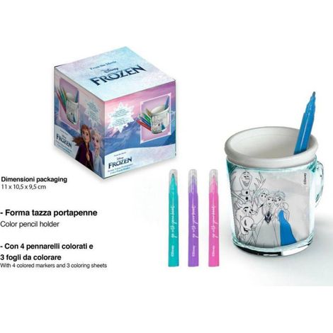 Trade Shop - DISNEY FORZEN FÄRBUNG BECHER STIFTHALTER FARBEN -