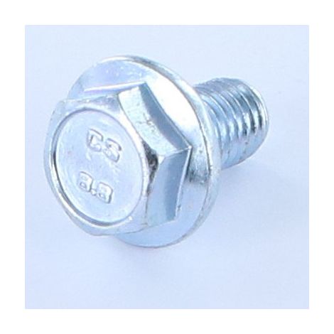 Vis métaux Tête hexagonale TH M12X40 Embase collerette crantée Acier zingué-1 pièce (1/4)