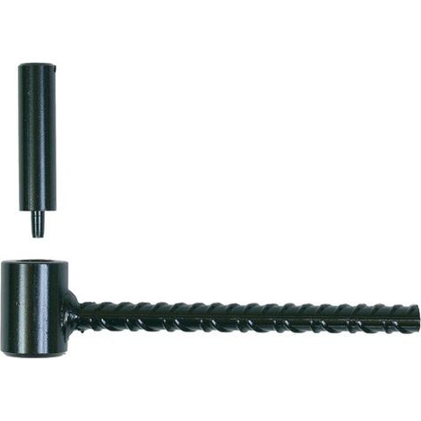 Betonkloben Ø14 Porenbeton Kataphorese schwarz ING FIXATIONS - Eisenschwanz quadratisch 10x150 - A000480