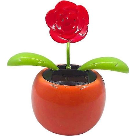 Lustige Auto-Dekoration, solarbetrieben, farbenfrohe Cartoon-Blume, tanzendes Schaukelspielzeug fürs Armaturenbrett – das perfekte Geschenk für Freunde-T (1/5)