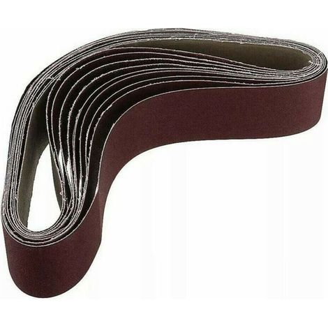 Paquet de 10 Bandes Abrasives 686 x 50 mm Grain 1000 pour Ponceuse à Oxyde d'Aluminium (1/4)