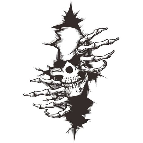 Skull Skull Horror 22x32cmStickers Sticker Sticker For Car Vehicle Car Sticker MUMU (1/4)