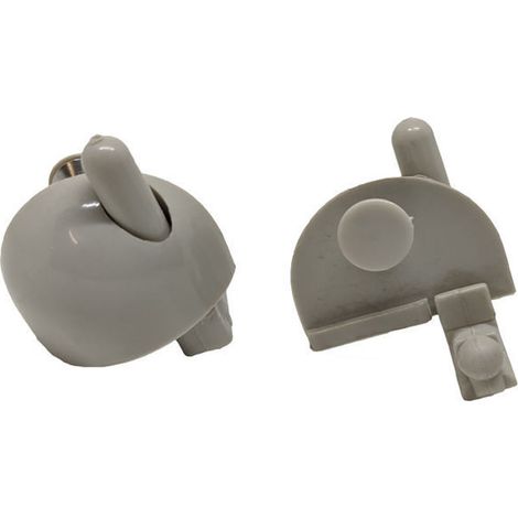 Ricambio Coppia ganci corti grigi inferiori destro e sinistro CAKS3GR05 (1/2)