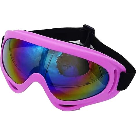 Lunettes De Ski - Lentilles En Polycarbonate À Double Couche Revêtement Revo - Anti-Uv 400 - Résistantes Au Vent Et Aux Chocs - Pour Vélo De Montagne Et Moto - 1 Pièce (1/5)