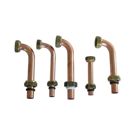 KIT RACCORDI TELESCOPICI CON RUBINETTO PER ECO3- BAXI- pezzi 1 (1/2)