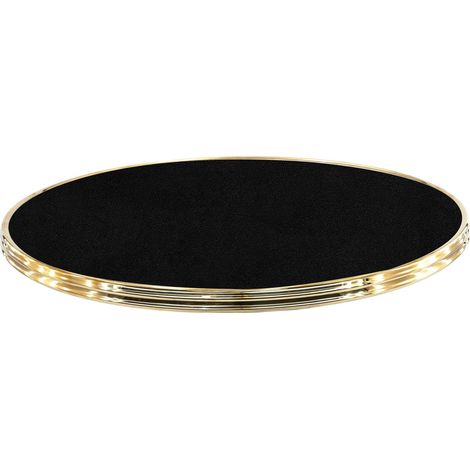 Plateau stratifié avec cerclage Ø 60cm pour table de terrasse Wilfried