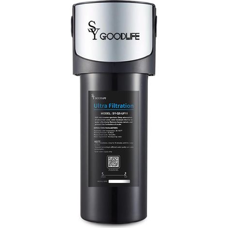 Système de filtration d'eau sous évier certifié 0,01 micron, connexion directe au robinet de cuisine, réduction de la baçt, réduit les métaux lourds, le chlore (1/5)