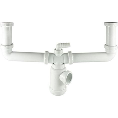 Sifon doble botella extensible 11/2 salida 40mm 06611 cis