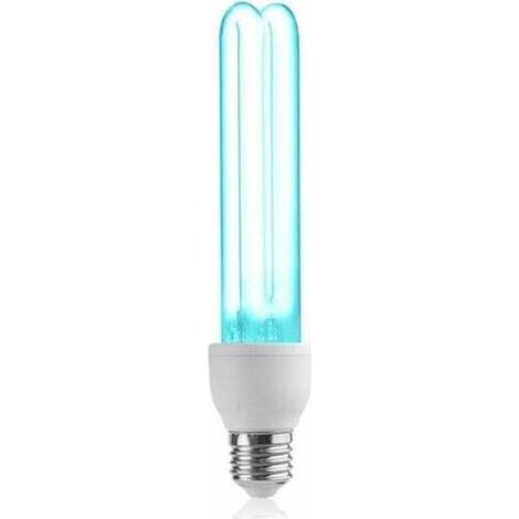 Ampoule UVC E27 25W avec ozone Tube quartz 254nm désinfection 20m² 360° (1/5)