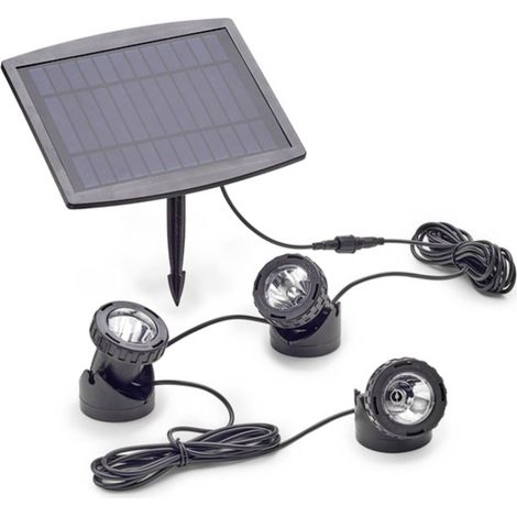 Pontec 77939 Eclairage pour étang jeu de 3 LED 0.5 W noir (1/2)