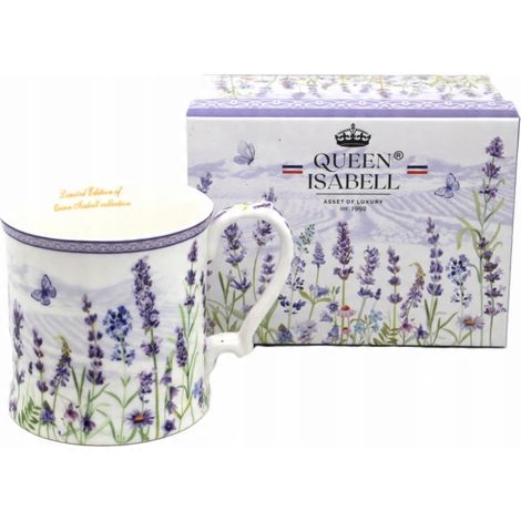 Grande tazza in porcellana da 360 ml in confezione regalo della collezione Lavender. (1/5)