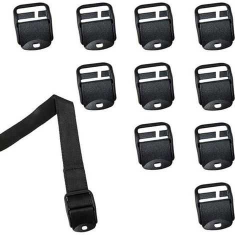 10 hebillas ajustables para escaleras: presillas deslizantes para mochilas y escaleras. (1/5)