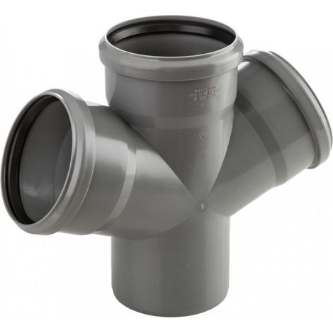 Braga ø110x50x50mm a 67° doppia con guarnizione