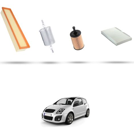 Kit tagliando 4 filtri compatibile con Citroen C2 1.4 I 54kw dal 2003 (1/5)