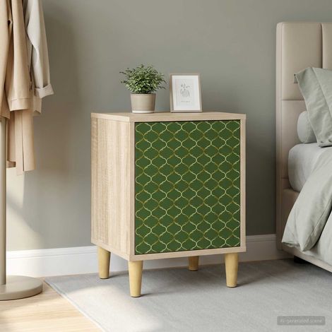 vidaXL Bedside Cabinet GELEEN Sonoma Oak 36 x 33 x 50 cm (1/5)
