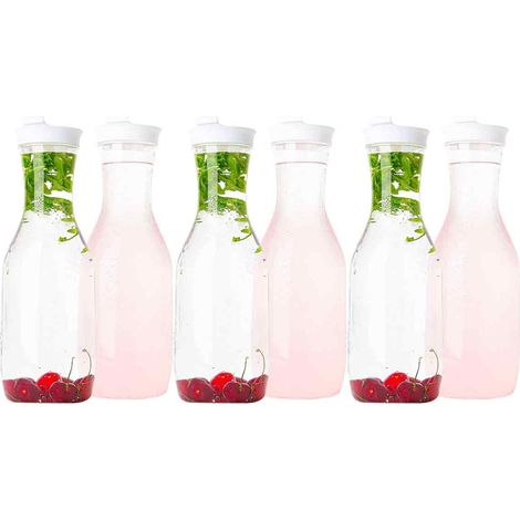 Vorrat für Ihre Heim-Mimosa-Bar: 32-oz-Getränkebehälter aus PET-Kunststoff, rund, 6 Stück (1/5)
