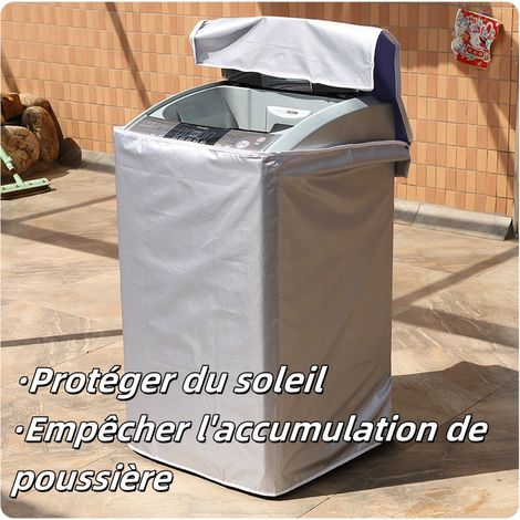 Wasserdichte und UV-beständige tragbare Waschmaschinenabdeckung für Toplader-Waschmaschinen, M (1/4)
