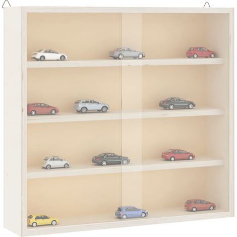 Sammlervitrine aus Holz mit Türen 40x8,5x37 cm
