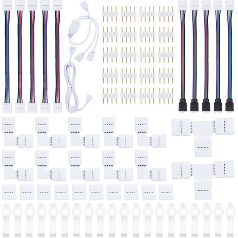 Kit de connexion 4 broches pour ruban LED 5050, projet éclairage bricolage (1/3)