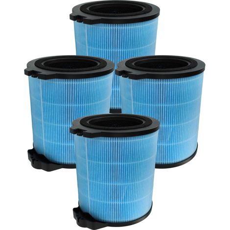 vhbw 4x H12 Filter Ersatz für Hoover 35602347, U97 für Luftreiniger - Ersatz-Filter mit integriertem Aktivkohle-Filter