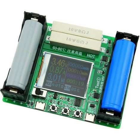 Testeur de capacité de batterie à affichage numérique, module de mesure de capacité par résistance interne, pour le test de capacité de batterie (1/4)