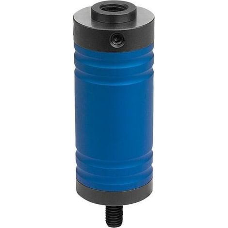KIPP Aufspannbolzen flexibel H 80 Aluminium blau Stahl (1/4)