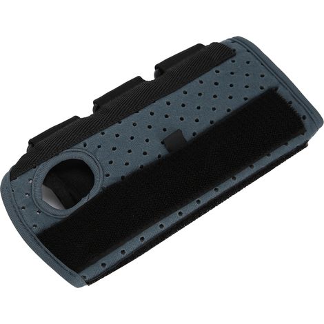 Attelle de poignet et de main droite avec trou de ventilation pour une protection, une fixation et un soulagement de la douleur. Main droite L. (1/5)