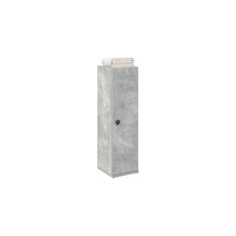 Meuble de salle de bain avec porte-rouleau gris béton (1/5)