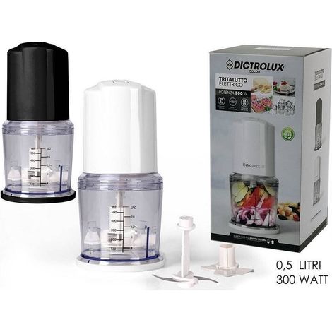 TRADE SHOP - Tritatutto Frullatore Elettrico Da Cucina Trita Tutto Mini Robot Da Cucina 500ml - (1/3)