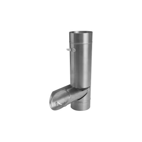 RHEINZINK robinet de cuve walsblank 80mm avec récupérateur d'eau en inox (1/2)