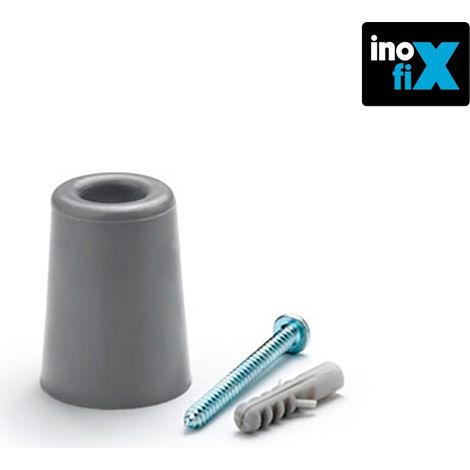 Fermaporta alto in gomma Grigio INOFIX Blister