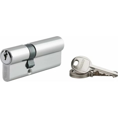 Schlosszylinder mit gezahntem Schlüssel Ecopro vernickelt - 30 x 50 - Verschiedenes - THIRARD - 00007286
