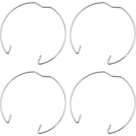 36 pièces anneau à ressort 50mm pour spot GU10 MR16 anneau à ressort anneau de fixation clip pour ampoules LED halogène ou spots encastrés en argent. (1/5)
