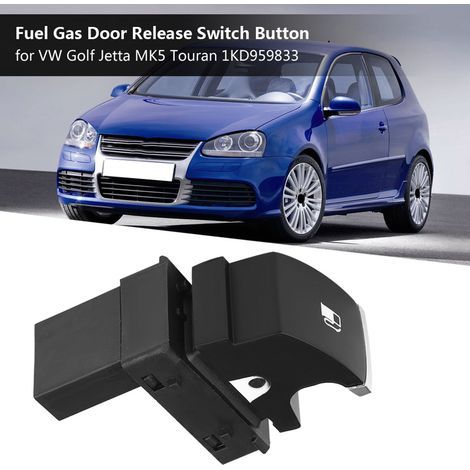 Interrupteur de Déverrouillage de Porte de Réservoir de Carburant pour MK5 - 1KD959833, ABS, Noir, 1 Pièce (1/5)