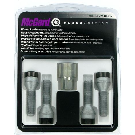 Bulloni conici, kit 4 pz - Black Edition - A160