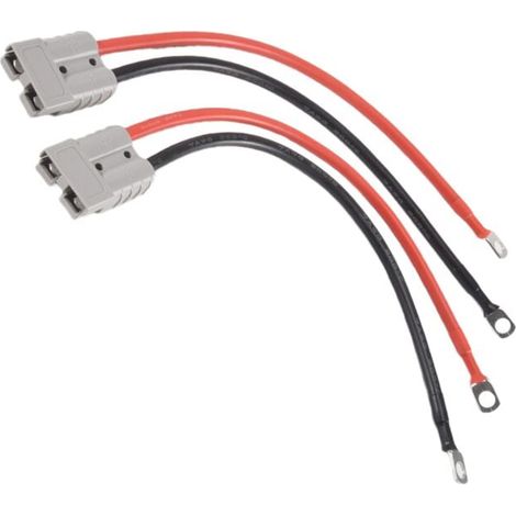 Kit Connecteur Anderson 50A Câble Batterie 8 AWG 30 cm Connecteur Rapide Étanche pour Batterie au Lithium (1/4)