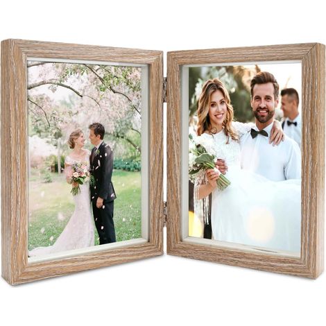 Cadre Photo Double 13x18cm, Cadres Photo Doubles Pliables (1/5)