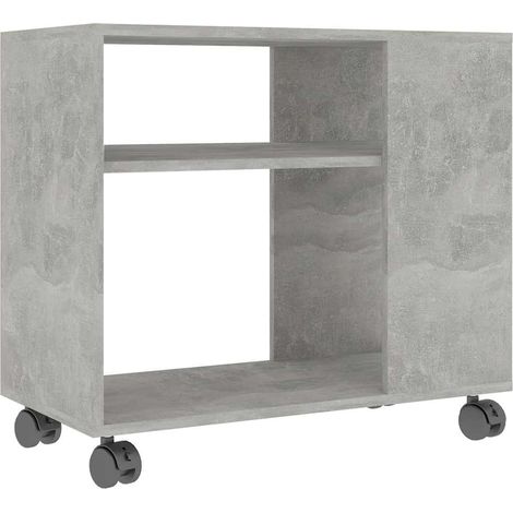 Maison Exclusive - Beistelltisch Betongrau 70x35x55 cm Holzwerkst