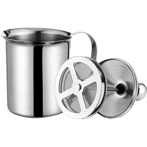 Frother - Pitcher À Mousseur En Acier Inoxydable Double Paroi - Pour Latte Et Cappuccino - 400 ml (1/5)
