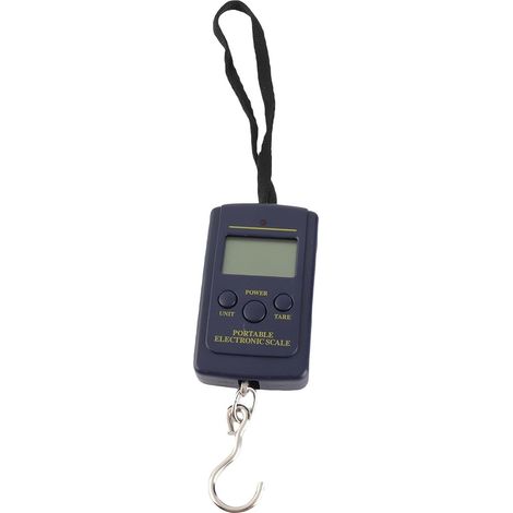 Balance numérique Hangskala, 50 Kg/10g Balance électronique portable avec grand écran LCD - Crochet caché pour bagages de voyage. (1/5)