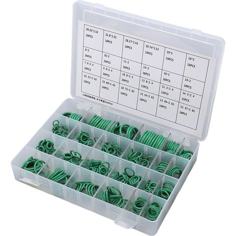 Kit Joint Torique Caoutchouc 345 Pièces Universel Étanchéité Climatisation Auto Anneau de Remplacement (1/5)