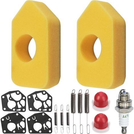 JSSEVN - 698369 Air filter 795083 495770 Carburetor gasket 691859 692211 Maintenance kit for Spring-driven lawnmower engine (1/5)
