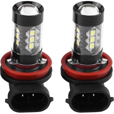 H8 H11 Xtreme Super Bright 6000k LED-Lampen, 2er-Pack, H11 H8 12V-24V 80W Hochleistungs-Nebelscheinwerfer-LED-Tagfahrlichtlampen für Autos, H11 LED-Nebelscheinwerferlampen