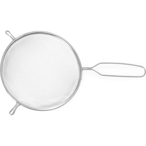 Passoire tamis - 1 pièce - Métal étamé - Manche filiforme - Cuisine professionnelle - Ø180x340 mm (1/2)
