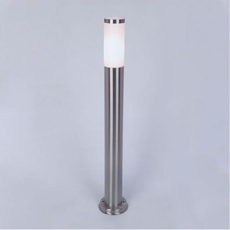 Baliza Superficie Pie Edit Dune 80cm Acero Inoxidable Plateado