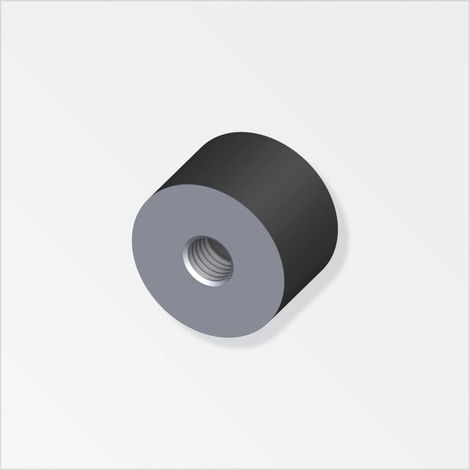 tamponi di gomma m8 nero 1 pezzo.